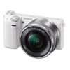 PhotoCamera Sony Alpha NEX-5TL kit white 16.1Mpix 16-50 3" 1080p SDXC CMOS 1x0 24minF rotLCD 7fr/s RAW 0fr/s HDMI Ком-т с объективом, NFCNP-FW50 (NEX5TLW.RU2)