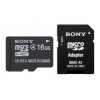 Флеш карта microSD 16Gb Class4 Sony SR16A4T + adapter
