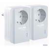 Адаптер TP-Link TL-PA4010PKIT Базовый комплект адаптеров Powerline стандарта AV500/AV600 со встроенной розеткой