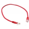 Кабель Patch cord Belsis UTP 5e категория, RJ45 вилка - RJ45 вилка 0.5м красный (BW1486) (мин.кол.5)