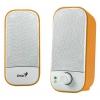 Колонки Genius SP-A120 2.0 белый/оранжевый 2Вт (31731045100) (мин.кол.5)