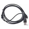 Кабель USB AM - microB( microUSB M), 1.8м, медь+феррит  LNK-USBAMcUSBM1,8C