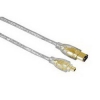 Кабель FireWire Hama 4p/6p (m-m) 2m позолоченные контакты High Quality прозрачный (H-45039)