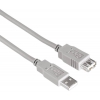 Кабель-удлинитель Hama H-53726 00053726 USB A(m) USB A(f) 2.5м серый