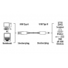 Кабель Hama H-53742 00053742 USB A(m) USB B(m) 1.8м феррит.кольца