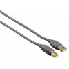 Кабель Hama H-53701 USB 2.0 A-B (m-m) 1.8 м экранированный серый (00053701)