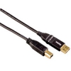 Кабель USB2.0 Hama A-B (m-m) 1.8m позолоченные контакты черный (H-54550) (00054550)
