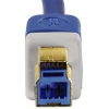 Кабель Hama H-39673 USB 3.0 A-B (m-m) 5.0 м  экран. 5 Гбит/с не совмест. с устр. USB 2.0 3зв синий (00039673)