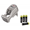 Зарядное устр. Hama H-87052 "Prima 2/4" для 2-4 аккум. NiCD/NiMH типа AA или AAA серебр (00087052)