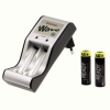 Зарядное устройство Hama H-87076 Wave для 2xAA/AAA + 2xAA/2200мАч серебристый/черный