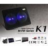 Подставка для ноутбука GlacialTech M-Flit K1 black 800rpm/2xfan/2xUSB/2xLED (CN-MFK1A000AC0001)