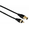 Кабель Hama FireWire 4p/6p (m-m) 1м позолоченные контакты High Quality прозрачный (H-46708)