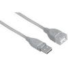 Кабель Hama H-39723 USB A-A (m-f) удлинительный 0.5 м 1зв серый (00039723)