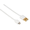 Кабель Hama Lightning-USB 1.5м GoldMFi белый (00119420)