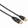 Патч-корд Hama H-83176 8p8c (RJ45) (m-m) CAT6 STP 2.0 м поворотный штекер черный (00083176)