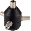 Адаптер Hama H-6963 -тройник для подключения вспышки 1 PC plug - 3 PC sockets  (00006963)