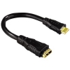Адаптер Hama H-74238 HDMI А (f)-mini С (m) позолоченные контакты 3зв черный  (00074238)