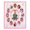 Фоторамка Hama H-65113 Baby Gallery 1 фото 9х13см + 12 фото 3.5х4.5см металл розовый  (00065113)