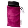 Чехол Hama H-91227 для MP3 плеера Universal CareBag 2.5 х 1.5 х 6 см микрофибра черный/малиновый  (00091227)