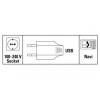 Устройство зарядное Hama Pico black USB для MP3/навигатора (H-91321) (00091321)