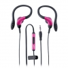 Наушники вкладыши Genius GHP-205X 1.2м розовый/черный проводные (крепление за ухом) (31710034101)