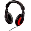 Наушники Hama H-93031 HK-3031 стерео полноразм диаметр 40 мм кабель 3.5/6.3 мм Jack 2 м черн/красн (00093031)