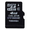 Флеш карта microSDHC 4Gb Class4 Toshiba SD-C04GJ(6 w/o adapter (мин.кол.5)