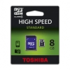 Флеш карта microSDHC 8Gb Class4 Toshiba SDU8GSDHC4M102M4TR + adapter