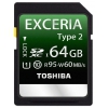Флеш карта SDXC 64Gb Class10 Toshiba EXCERIA Type 2 SD-X64T2(BL7 UHS-1