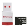Флеш Карта microSDHC 8Gb class4 Transcend TS8GUSDHC4-P3 + CR