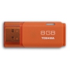 Флеш Диск Toshiba 8Gb TransMemory Hayabusa THNU08HAYORANG(BL5 USB2.0 оранжевый (мин.кол.5)