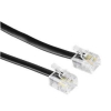 Кабель телефонный Hama H-30079 10м черный RJ-11 (m)-RJ-11 (m) (00030079)