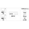 Переключатель Hama H-42041 USB 2.0 полуавтоматический 1:2 серый (00042041)
