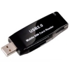 Кардридер Hama H-104853 для SIM/Multi USB 2.0 SD/MMC/TransFlash/MicroSD/mini-SD/SIM серый/черный  (00104853)