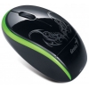 Мышь Genius Traveler 9000 Tattoo черный/зеленый оптическая (1200dpi) беспроводная USB (2but) (31030081101)