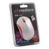 Мышь Mediana WM-350 white/orange optical wireless (1000dpi) 3but (350 ORANGE) (мин.кол.5)