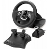 Руль Genius TwinWheel 900FF с педалями для PC PlayStation3 с обратной связью 270-900 град оборот кож (31620002102)