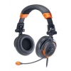 Наушники с микрофоном Genius HS-530F черный/оранжевый 2м (31710048101)