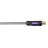 Кабель антенный Avinity Coax (m)/Coax (f) 1.5м. Позолоченные контакты черный/серый (00107417)