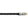 Кабель антенный Avinity H-107563 Coax (m)/Coax (f) 2м. Позолоченные контакты черный (00107563)