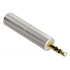 Адаптер Hama H-80866 3.5 мм Jack (f) - 2.5 мм Jack (m) стерео  алюминиевый корпус серебристый (00080866)