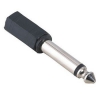 Адаптер Hama H-43378 3.5 мм Jack (f) -> 6.3 мм Jack (m) моно черный  (00043378)