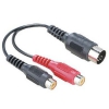 Адаптер Hama H-43336 5-pin DIN(m)-2xRCA "тюльпан"(f) черный (00043336)
