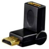 Адаптер аудио-видео Hama H-83012 HDMI (f)/HDMI (m) Позолоченные контакты черный 3зв (00083012)