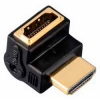 Адаптер аудио-видео Hama H-83010 HDMI (m)/HDMI (f) Позолоченные контакты черный 3зв (00083010)