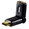 Адаптер аудио-видео Hama H-83163 HDMI (m)/HDMI (f) Позолоченные контакты черный 3зв (00083163)