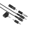 Кабель акустический Hama H-43816 Kit Jack 3.5 (m)/Jack 3.5 (f) 2.5м. черный (00043816)