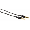Кабель аудио Hama H-14087 Jack 3.5 (m)/Jack 3.5 (m) 0.5м. Позолоченные контакты черный (00014087)