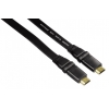 Кабель HDMI Hama (m-m) 1.5м ver1.4 плоский вращающиеся позолоченные контакты черный (H-83083)