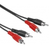 Кабель аудио Hama H-30468 2хRCA (m)/2хRCA (m) 5м. черный (00030468)